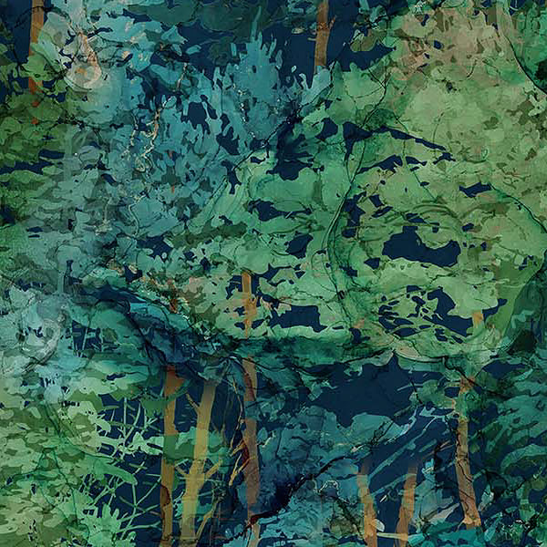 Cedarcrest Falls - Dark Trees Teal Multi | DP26908-68