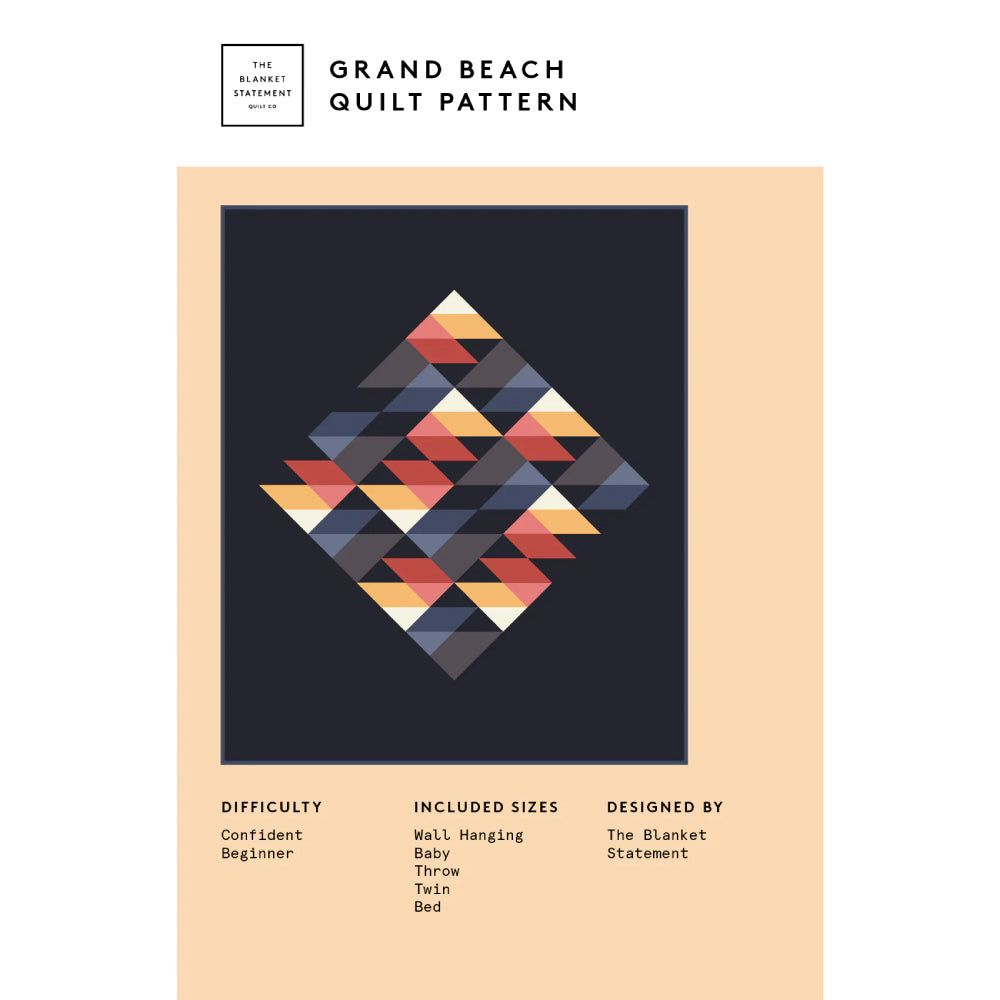 Grand Beach Quilt Pattern The Blanket Statement Quilt Co. Austin Sewing