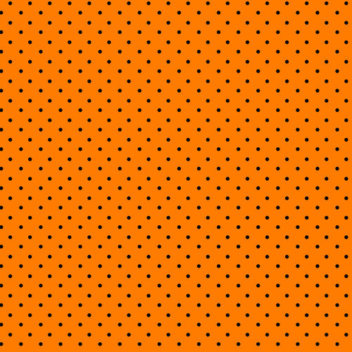 Priscilla's Polkas - Orange and Black Dots | 1028-39