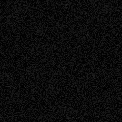 Back in Black - Drawn Flowers Black | 1620-99B