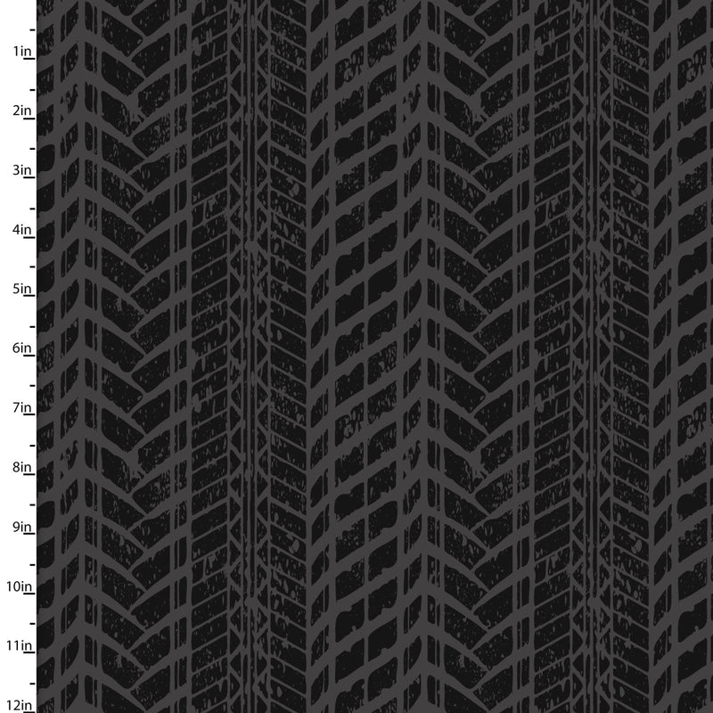Mash the Throttle - Tread Marks Black | 22991-BLK