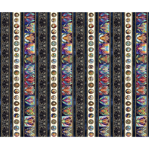 Dragon Fyre - Decorative Stripe Multi | 2600-29929-X