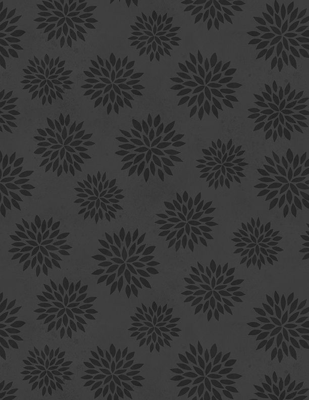 Sunflower Splendor - Tonal Flowers Black | 83333-999