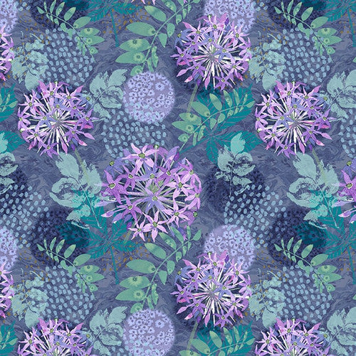 Gypsy Flutter - Floral Foliage Purple | B3051-55