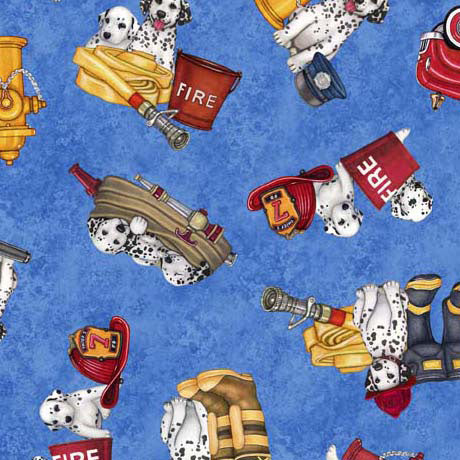 American Heroes Firefighter - Dalmatians and Firetrucks Blue | 2600-30682-B