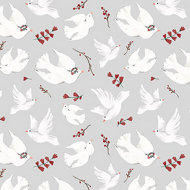 Glad Tidings We Bring - Doves Light Grey | 3361-90