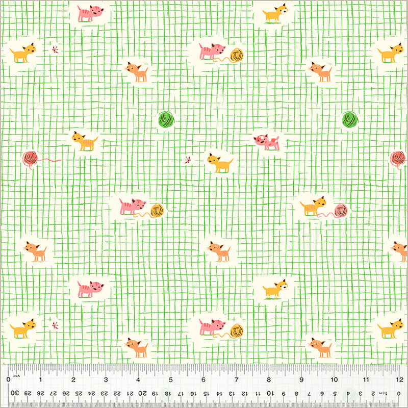 Studio Edit - Kitten Plaid Green | 40929D-2