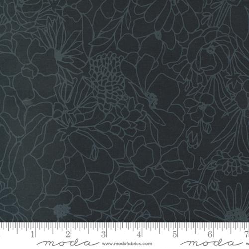 Gilded - Packed Floral Ink Black | 11533-14