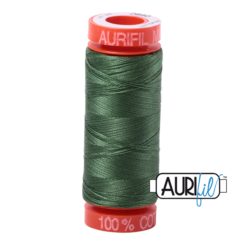 Aurifil 50WT Cotton Small - Very Dark Grass Green | BMK50-2890 ***