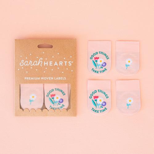 Sarah Hearts | Good Things Take Time Labels - 8 pack