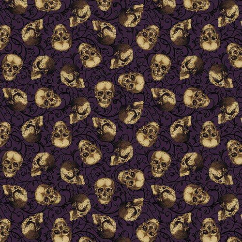 Bones Collection - Skulls Dark Plum | 7116-59