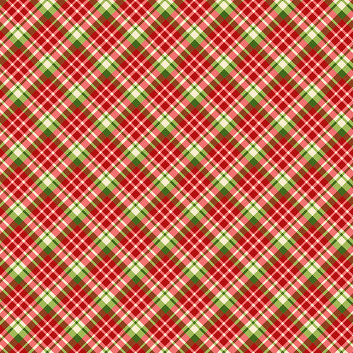 Holly Berry Park - Red Green Plaid Cream | 7270-33