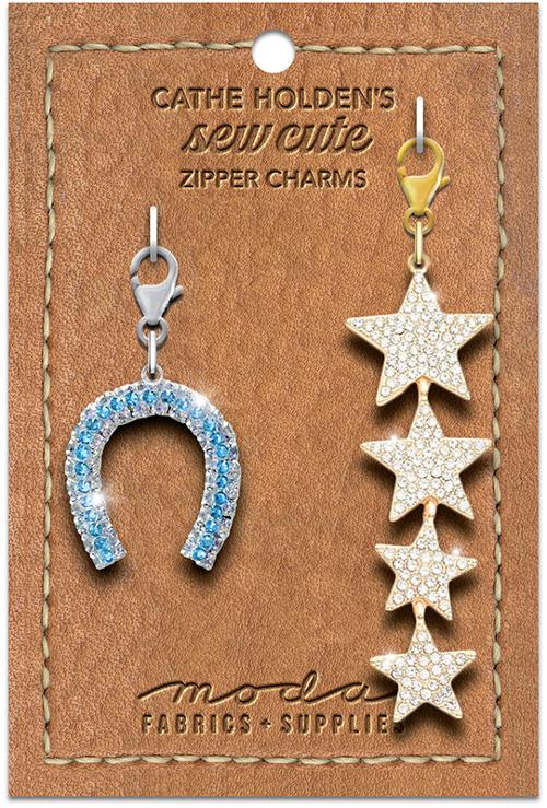 Cathe Holden's Sew Cute Zipper Charms | Horseshoe + Stars