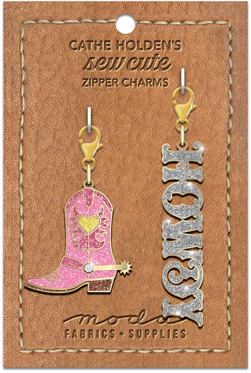 Cathe Holden's Sew Cute Zipper Charms | Cowboy + Howdy