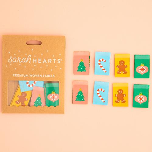 Sarah Hearts | Holiday Labels - 8 pack