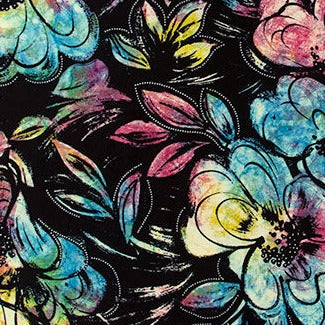 Banyan Batiks - Batik Blooms Turquoise | 83038-62
