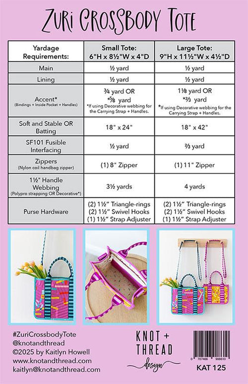 Zuri Crossbody Tote | Knot + Thread Design