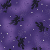 Cast A Spell - Flying Witches Purple/Silver Metallic | A722.2