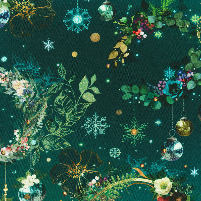 Merriment - Ornaments Teal | AIND-23013-213