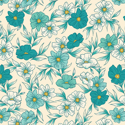 Bloomcore - Fat Quarter Fabric Wonders Lagoon | FQWBLC3