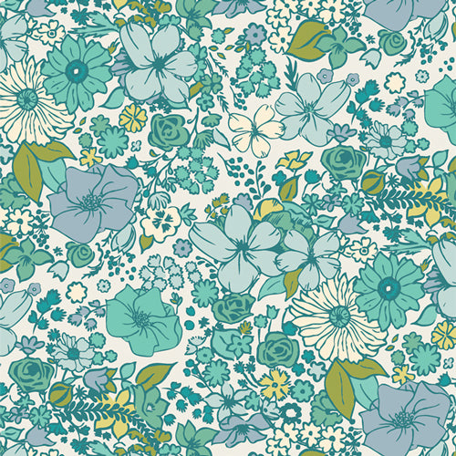 Bloomcore - Fat Quarter Fabric Wonders Lagoon | FQWBLC3