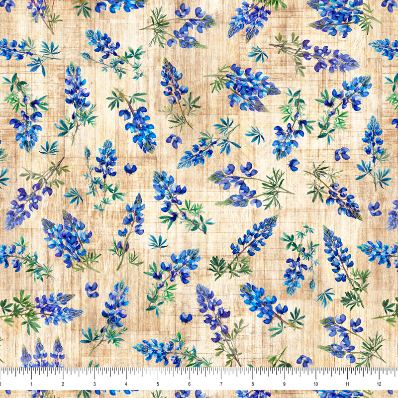 All Texas Shop Hop 2025 - Bluebonnets Tan | 30892 -A