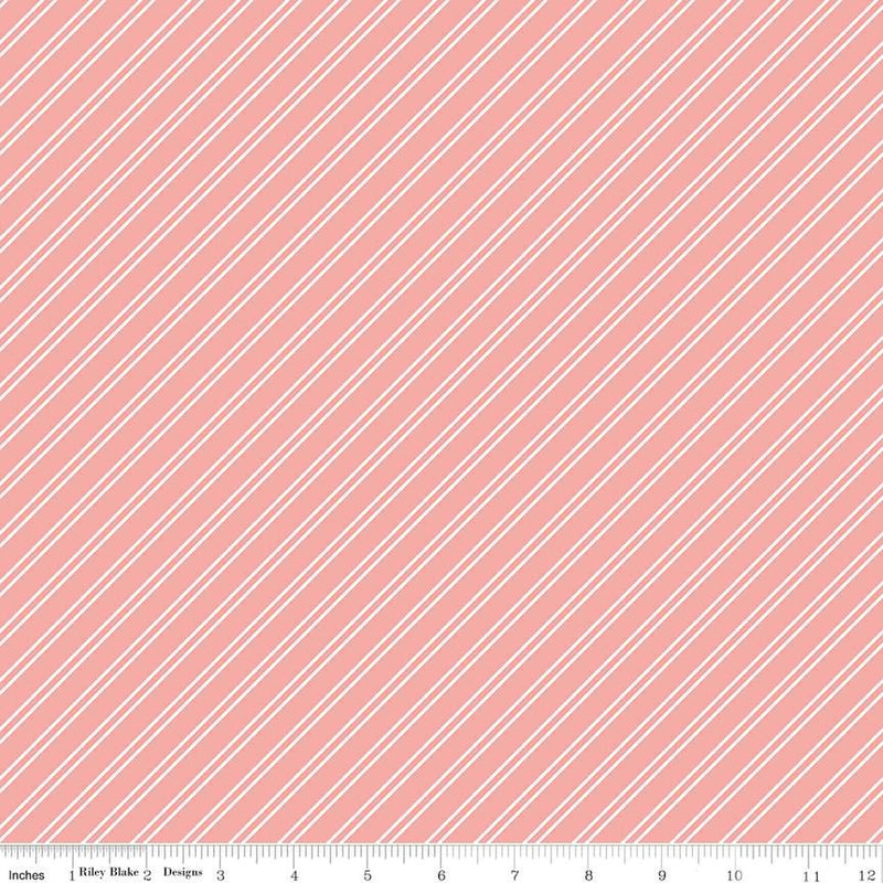 Between the Pages - Stripes Coral | C15374-CORAL