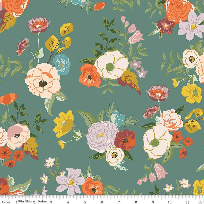 Winged Medley - Main Teal | C15910-TEAL