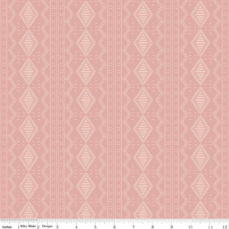 Winged Medley - Textile Dusty Rose | C15914-DUSTYROSE