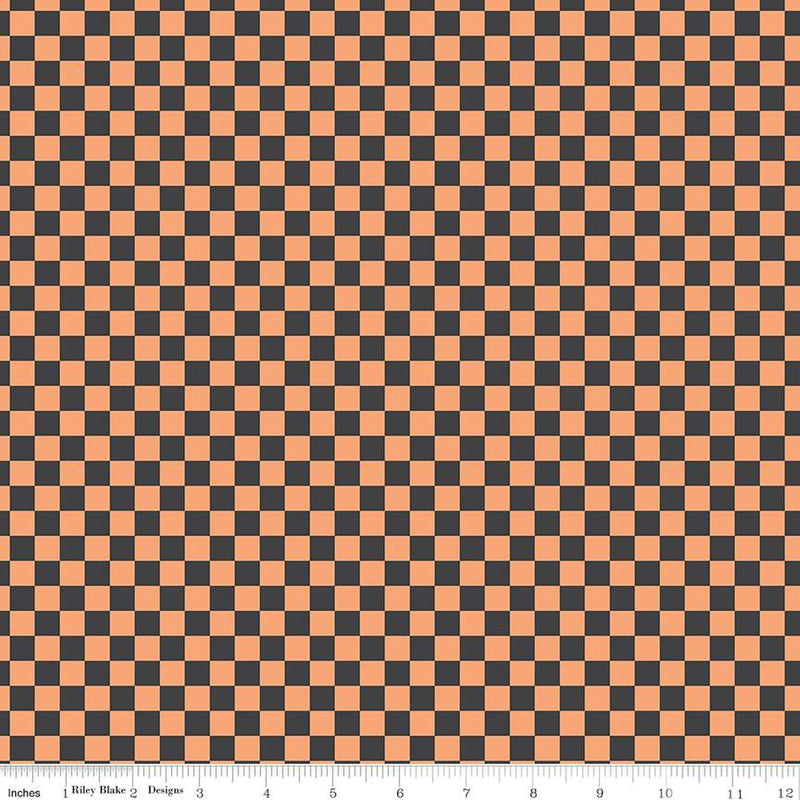 Hey Pumpkin - Checks Charcoal | C16036-CHARCOAL