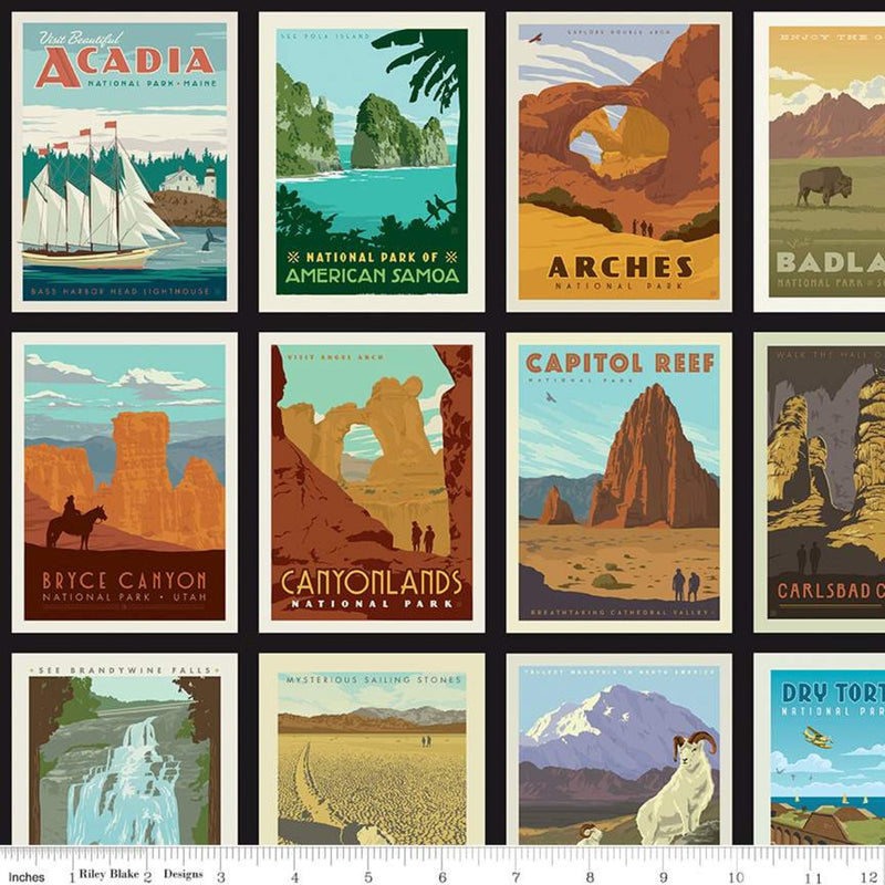 National Parks - Posters Black | C8780-BLACK