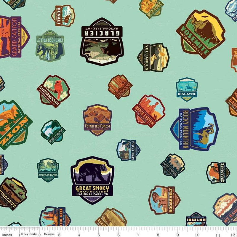 National Parks - Patches Sea Green | C8782-SEAGREEN