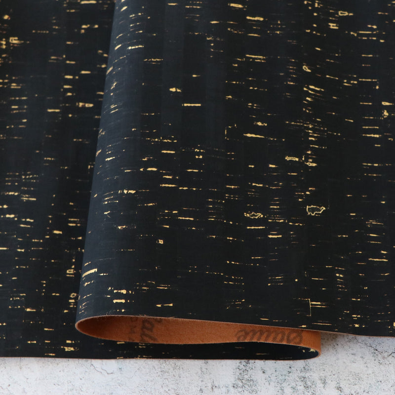 Sallie Tomato - Pro Cork 1/2 Yard | Natural Black Gold Flecked