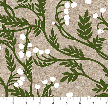 Grove - Green Branches Cotton Linen | CL90925-70