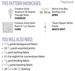 Cut Loose Press | Blooming Sunset Tablerunner