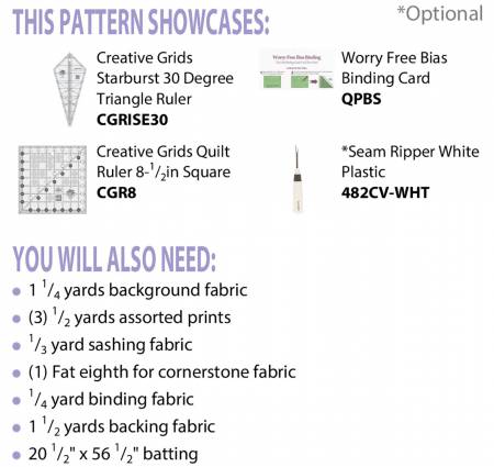 Cut Loose Press | Blooming Sunset Tablerunner
