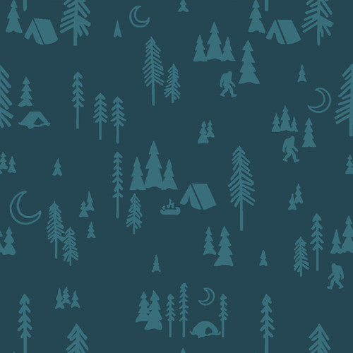 Bear Camp Trail - Night Camp Dark Teal | Y4056-105