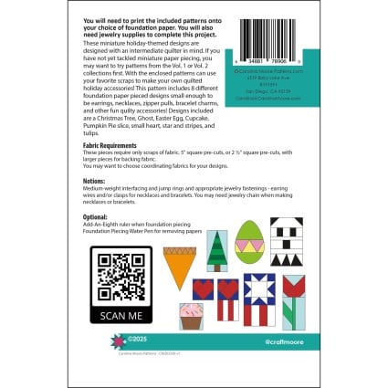 Paper Pieced Jewelry Vol. 3 | Carolina Moore