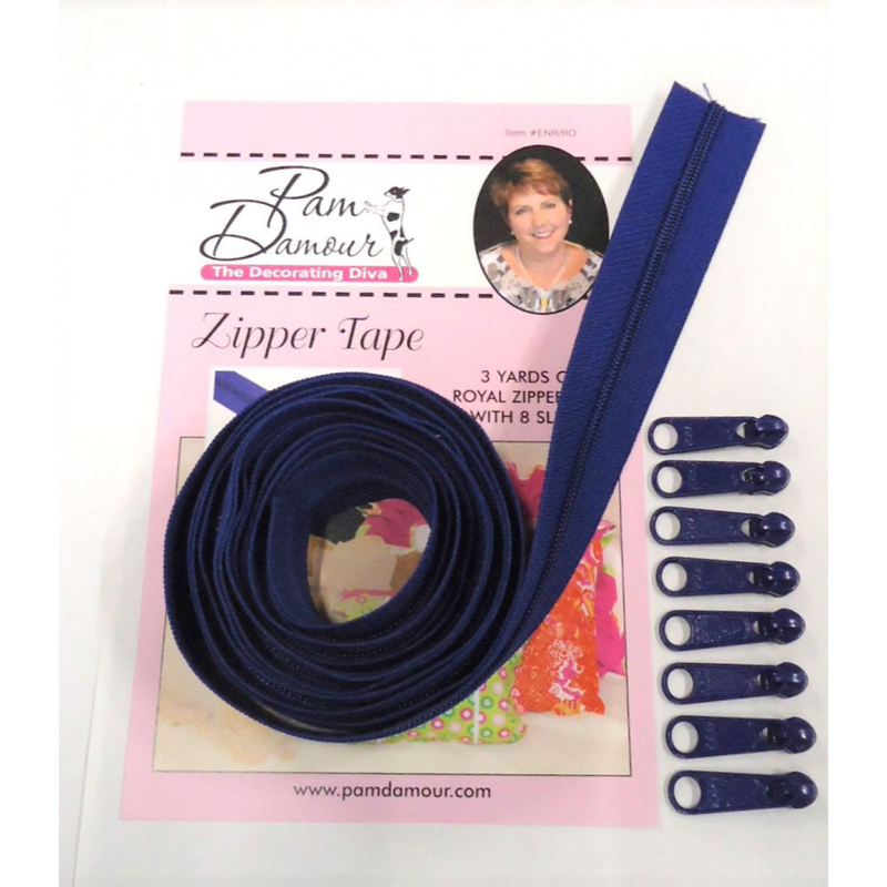 Pam Damour - Zippers 3 Yard | Royal Blue