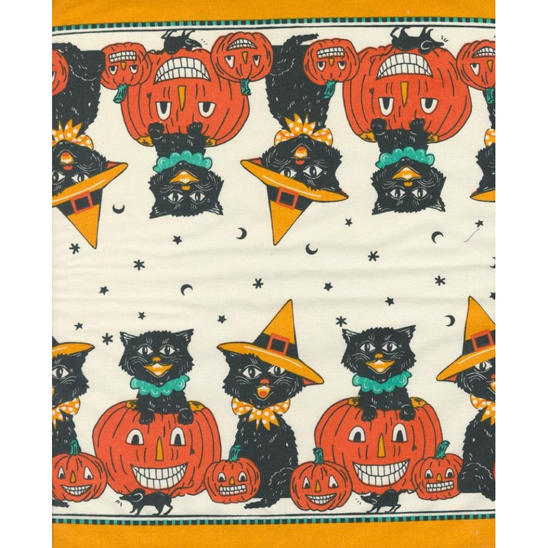 16" Toweling - Retro Holiday Meow Boo | 920-313