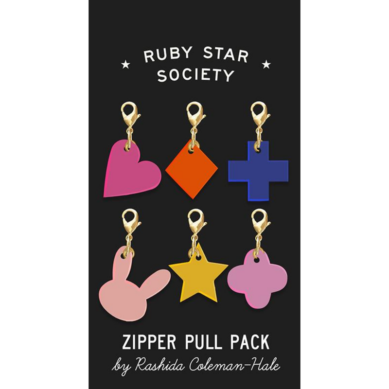 Ruby Star Society | Rashida Acrylic Zipper Pulls 6ct