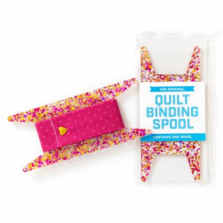 Stitch Supply Co | Quilt Binding Spool - Pink & Gold Glitter