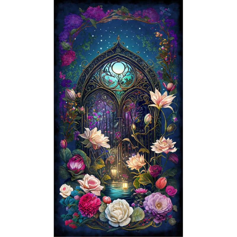 Night Garden - Fantasy Window Panel | 3557P-67