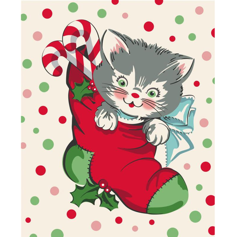 Kitty Christmas - Kitty Christmas Panel Snow | 31207-11