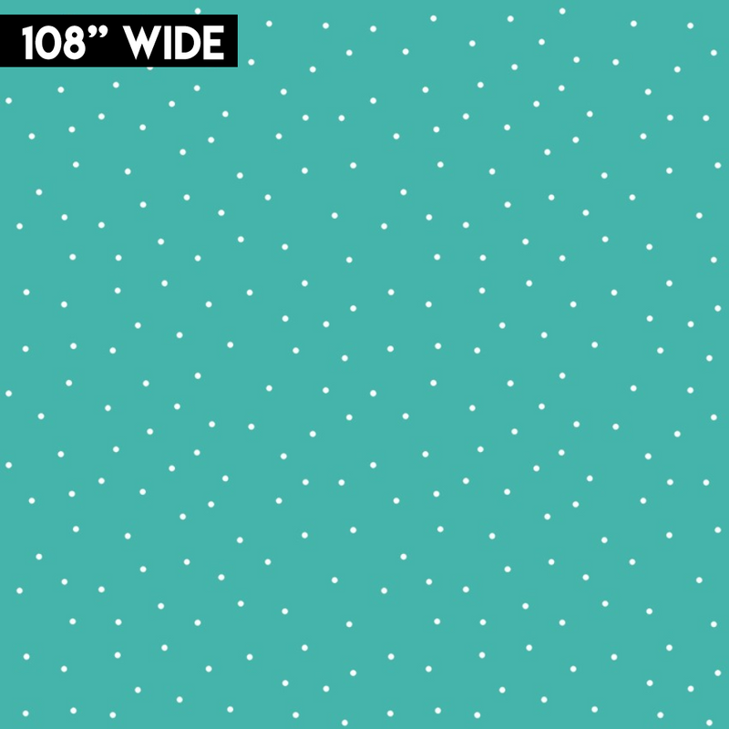 108" Kimberbell Quilt Backs - Small Dot Aqua | MASQBD214-Q
