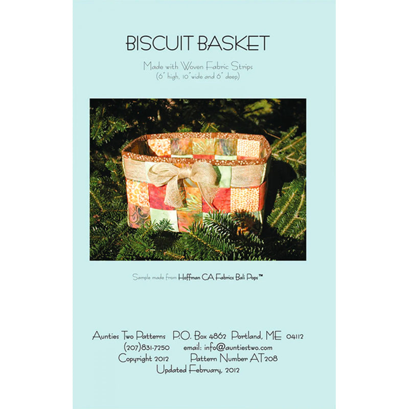 Biscuit Basket | Aunties Two Patterns