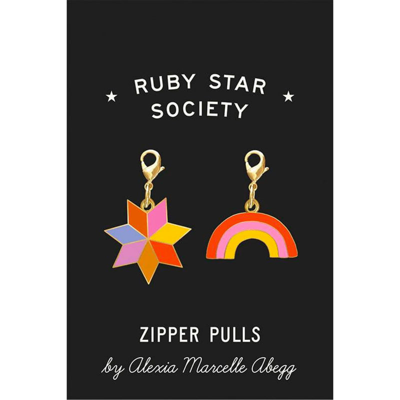 Ruby Star Society | Alexia Zipper Pulls 2ct Star & Rainbow