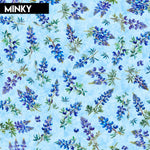 All Texas Shop Hop 2025 - Bluebonnets Minky Blue  | 30892 -BMINK