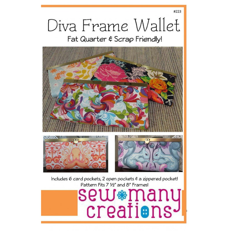 Diva Frame Wallet | Sew Many Creations