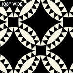 Quilt Back 108" - Pickle Dish Black 108" | 54280W-1